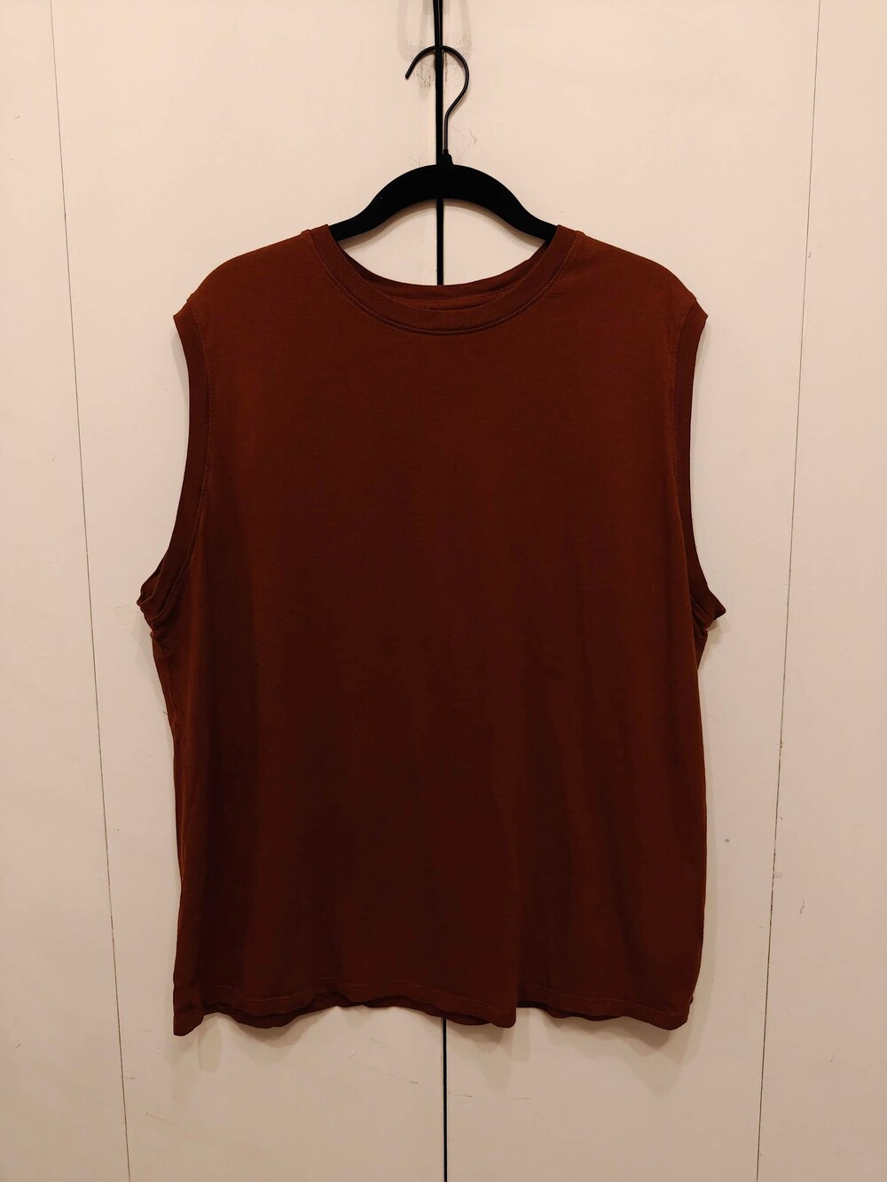Old Navy Brown Sleeveless Tank Top XL Cotton Blend Casual Shirt